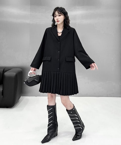 Black Mesh Layered Skirt